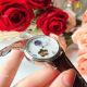 Best Replica Omega Moon phase Ladies watch SS Blue Leather strap (6)_th.jpg